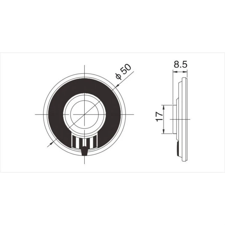Siren speaker driver  XDEC-50M-1 Dimension